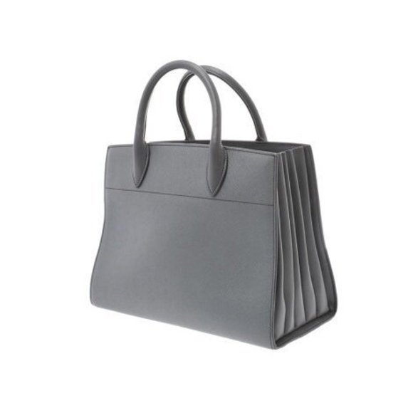 Prada Handbag Grey GG Saffiano Strap - Picture 2 of 12